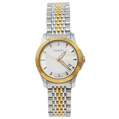 gucci g-timeless ladies two tone stainless steel watch|gucci g timeless women's watch.